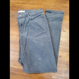 Teal LOFT Modern Skinny Fine Wale Cords